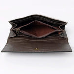 LS Western Apparel & Accessories Hair On Leather Tooled Wallet