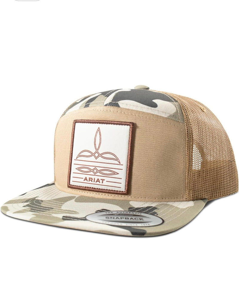 M&F Apparel & Accessories Ariat Bootstitch Camo Khaki Hat
