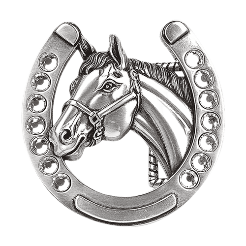 M&F Apparel & Accessories Blazin Rozz Horse Head Buckle