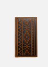 M&F Apparel & Accessories Rodeo Nocona Brown Southwestern Embossed Wallets