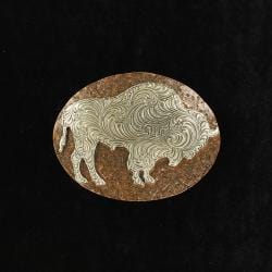 M&F Apparel & Accessories Nocona Scrolled Silver Buffalo Buckle