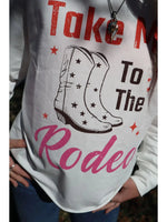 Marigold Kiss Apparel & Accessories Women's White Rodeo Sweatshirt