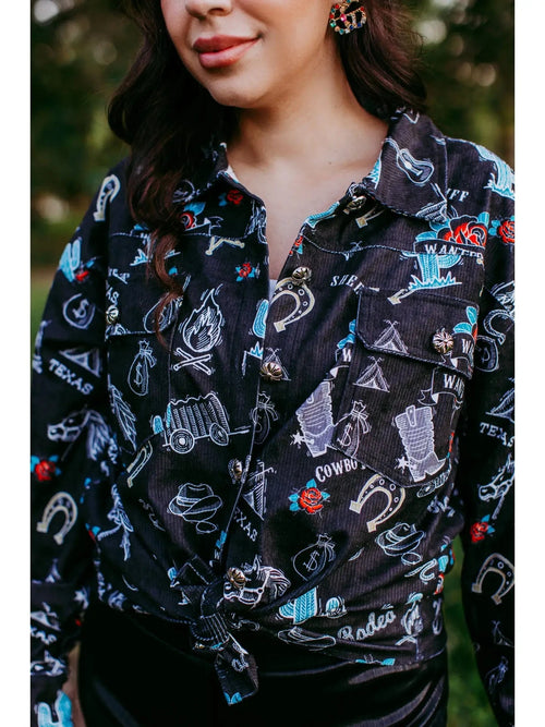 Marigold Kiss Women's Apparel Women's Texas Rodeo Jacket