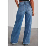 Miss Sparkling Women’s Apparel Women's High Waisted Wide Leg Jeans