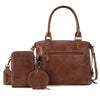 Montana West Apparel & Accessories Wrangler 3 Pcs Buckle Classic Crossbody - Brown