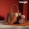 Montana West Apparel & Accessories Wrangler 3 Pcs Buckle Classic Crossbody - Brown