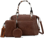 Montana West Apparel & Accessories Wrangler 3 Pcs Buckle Classic Crossbody - Cow