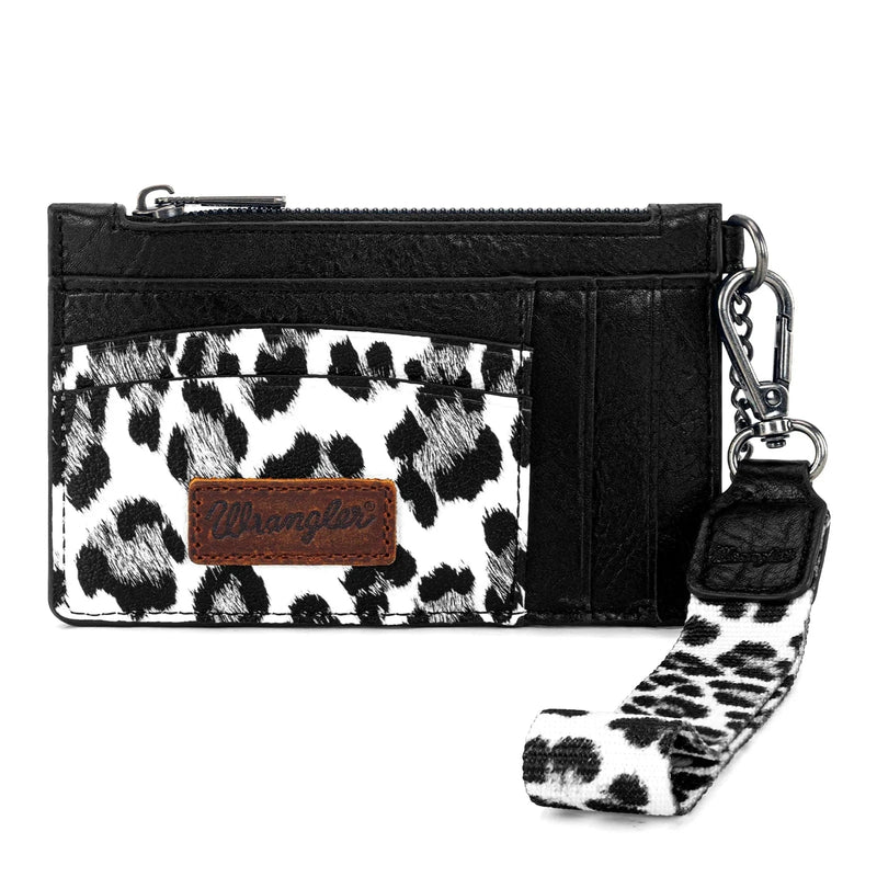 Montana West Apparel & Accessories Wrangler Black Leopard Chain Wristlet