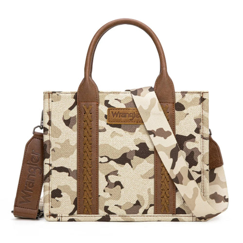 Montana West Apparel & Accessories Wrangler Brown Camo Tote/Crossbody