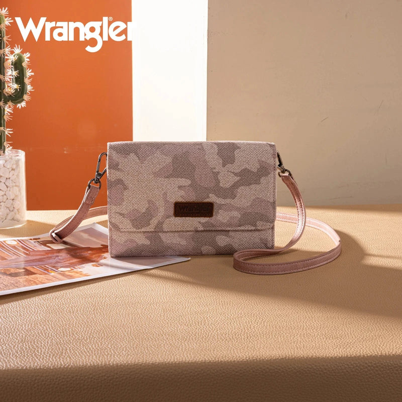 Montana West Apparel & Accessories Wrangler Camo Print Clutch/Crossbody