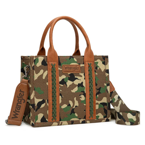 Montana West Apparel & Accessories Wrangler Green Camo Tote/Crossbody