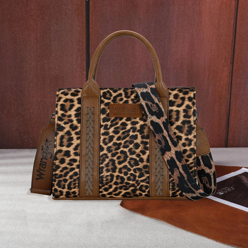 Montana West Apparel & Accessories Wrangler Leopard Print Tote/Crossbody