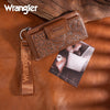 Montana West Apparel & Accessories Brown Wrangler Tooled Wallet/Wristlet
