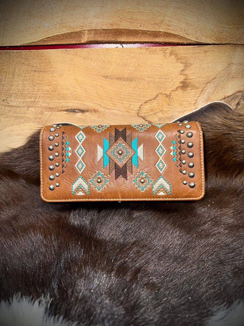 Montana West Montana West Embroidered Wallet