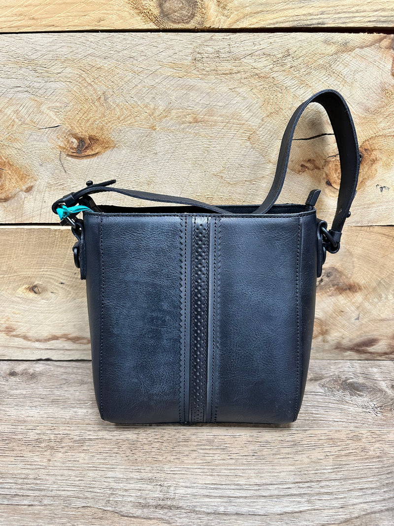 Montana West Black Montana West Genuine Leather Boho Crossbody Purse