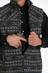 Men's Cinch CC Brown Print Vest