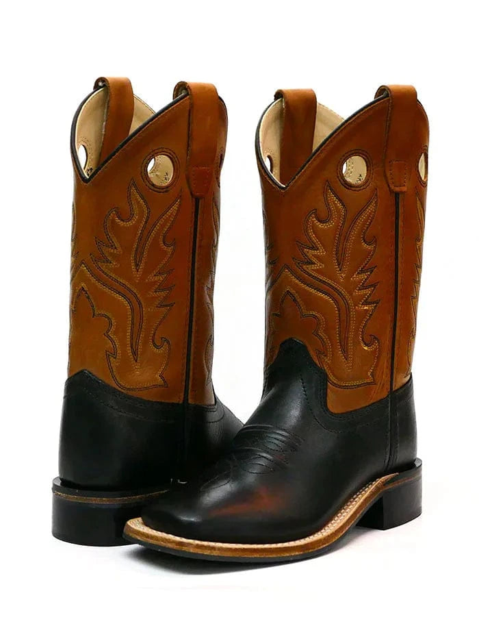 Old West Boots Kids Old West Black/Tan Boots