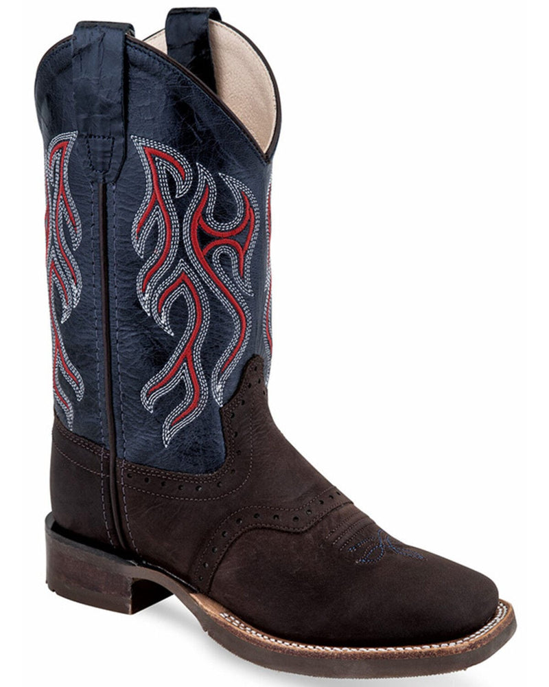 Old West Boots kids Old West Navy/Brn Boot