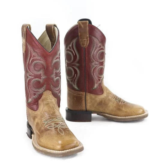 Old West Boots Youth Old West Red/Tan Boot