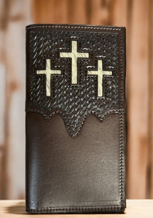 ranger belt company Apparel & Accessories Ranger 3 Cross Brown Wallet