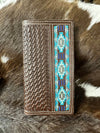 ranger belt company Men’s Accessories Rodeo Wallet Ranger Belt Co Basketweave With Blue Design Wallet