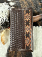 ranger belt company Men’s Accessories Rodeo Wallet Ranger Belt Co Brown Basketweave Wallet