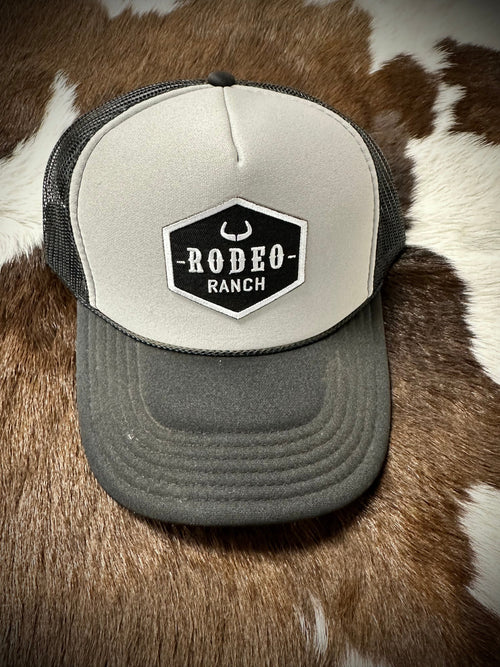 Rodeo Ranch Rodeo Ranch Grey/ Black Ball Cap