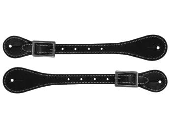 Shiloh Tack horse tack Black Adult Leather Spur Straps