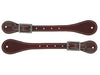 Shiloh Tack horse tack Dark Brown Adult Leather Spur Straps