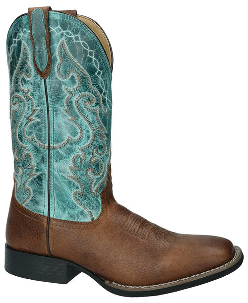 Smokey Mountain Boots Men's SM Brown/Teal Houston Boot