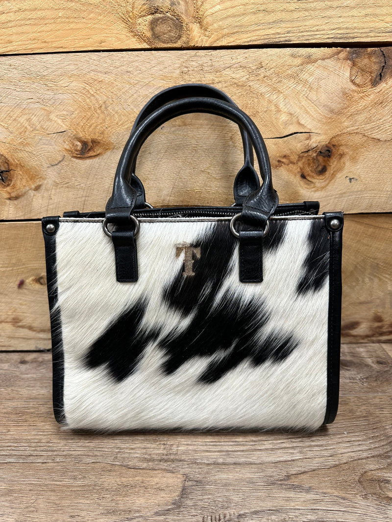 trinity ranch Trinity Ranch Hair-On Cowhide Tooling CC Tote/ Crossbody