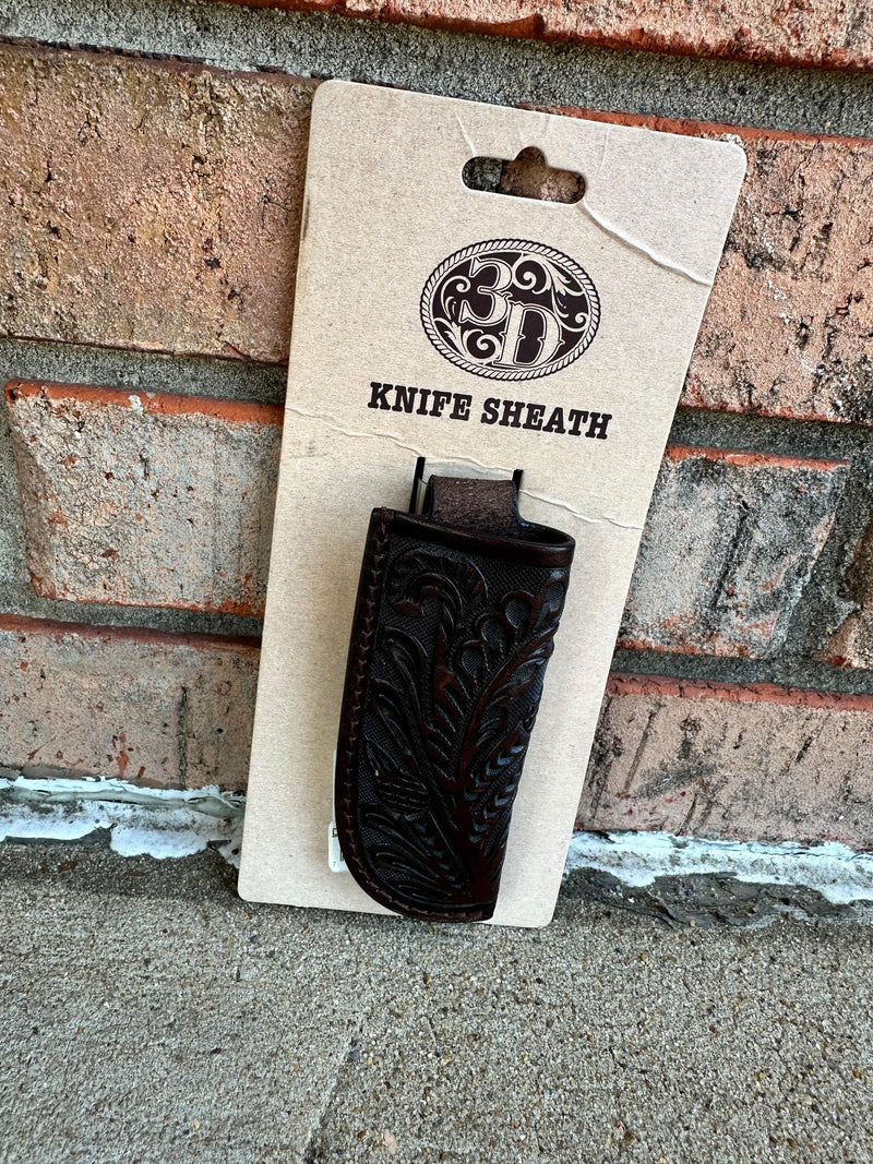 Twisted T Western & More 3-D Belt DKH1134 Leather Floral Knife Sheath