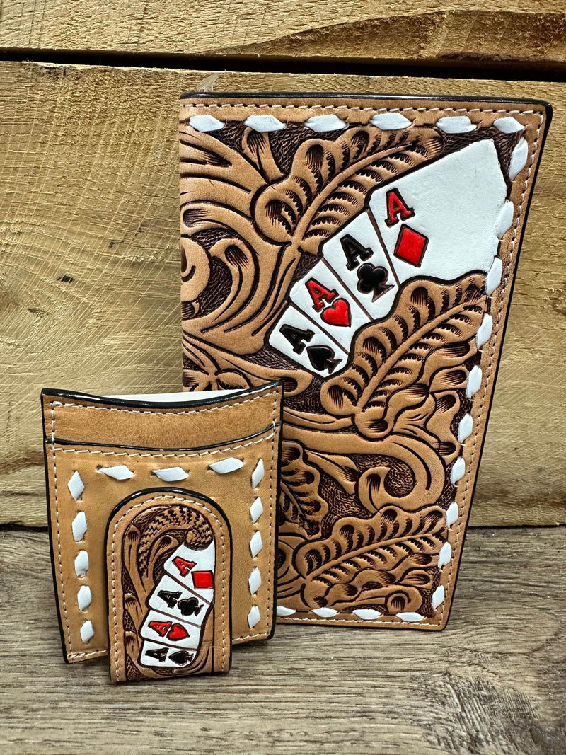 Twisted T Western & More 3D Ace High Leather Rodeo Wallet and Card Case