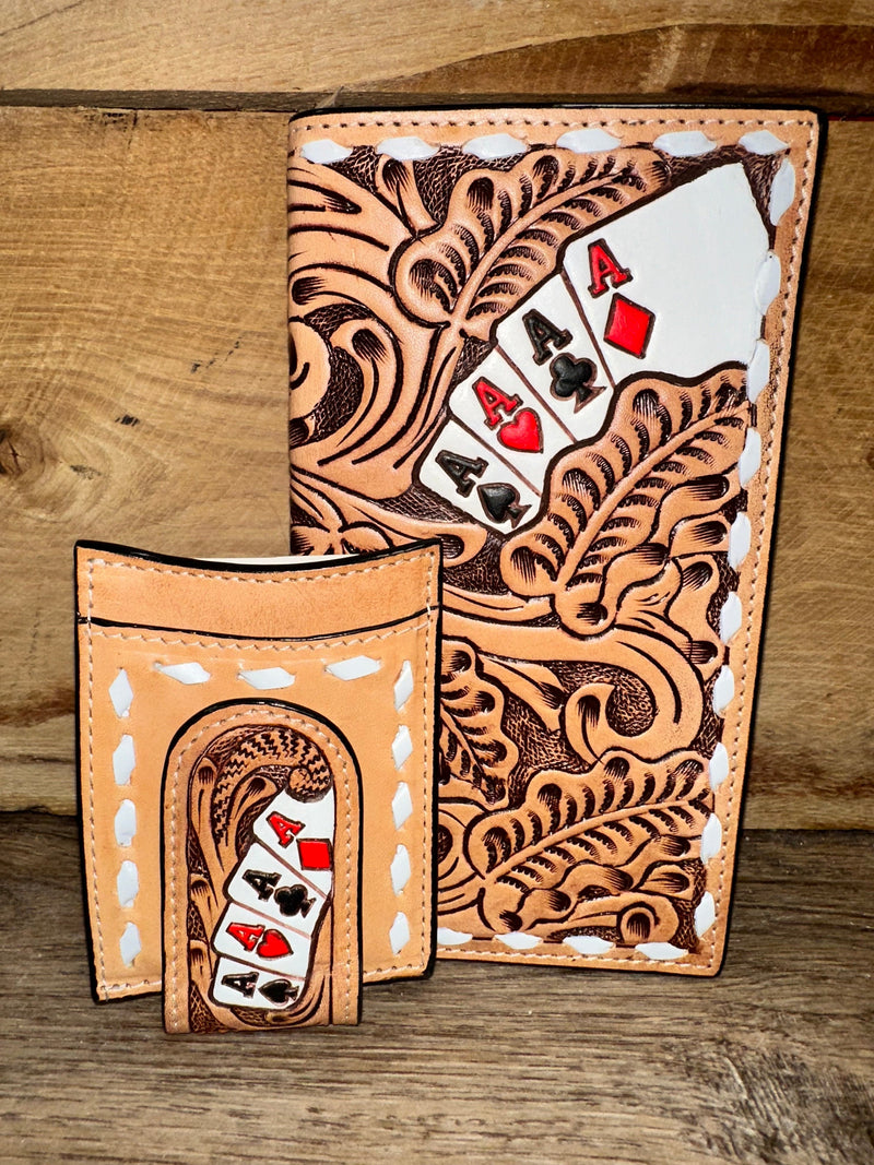 Twisted T Western & More 3D Ace High Leather Rodeo Wallet and Card Case