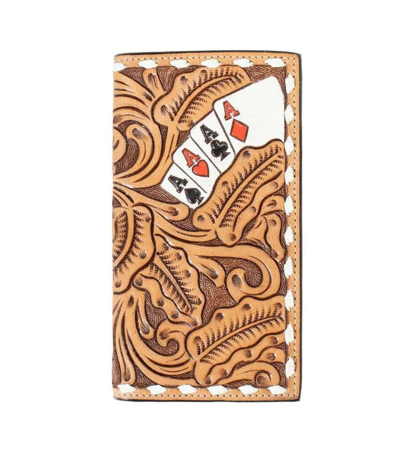 Twisted T Western & More Rodeo 3D Ace High Leather Rodeo Wallet and Card Case
