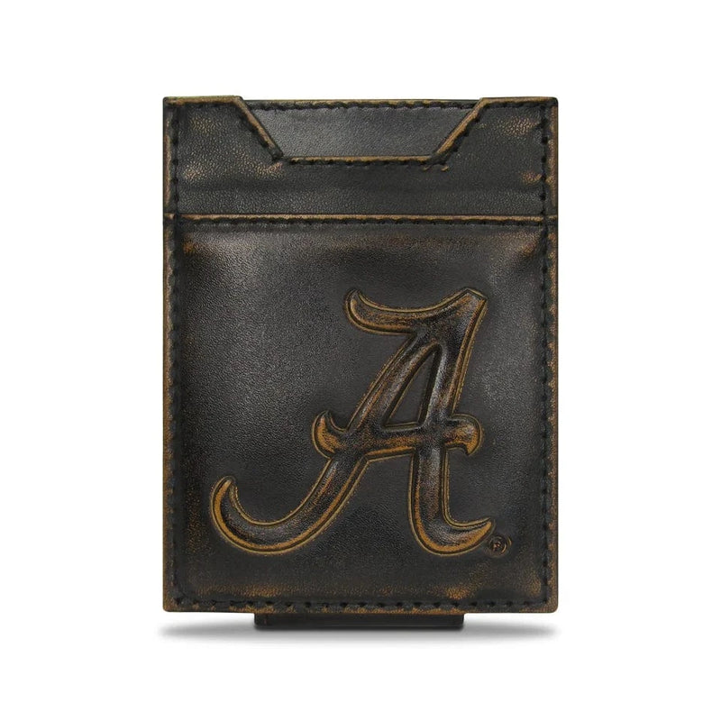 Twisted T Western & More Alabama Crimson Tide Burnished Leather Magnetic Wallet