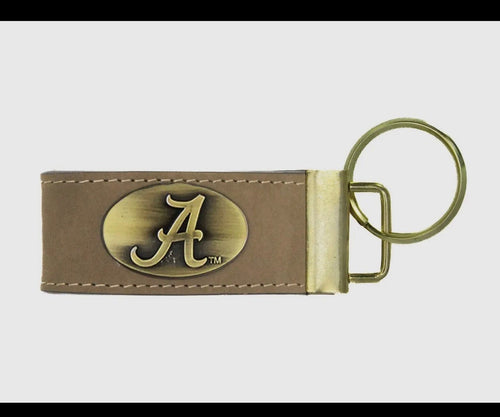Twisted T Western & More Alabama Crimson Tide Leather Key Fob