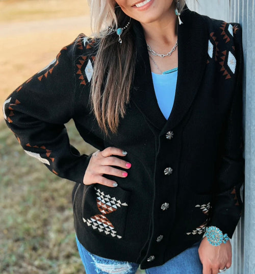 Twisted T Western & More Apparel & Accessories The Stand by Me Knit Cardigan with Concho Buttons