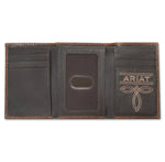 Twisted T Western & More Ariat Front Leather Patch Wallet