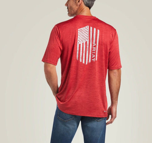 Twisted T Western & More Ariat Men’s Charger Vertical Flag Tee