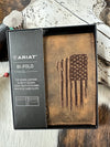 Twisted T Western & More Bi Fold Ariat Men’s Distressed Flag Wallet