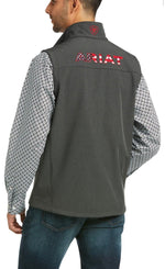 Twisted T Western & More Ariat Men’s Logo 2.0 Charcoal Americana Softshell Vest