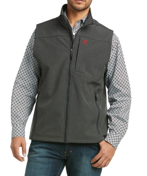Twisted T Western & More Ariat Men’s Logo 2.0 Charcoal Americana Softshell Vest