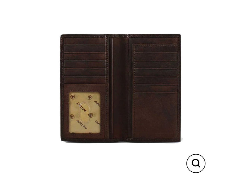 Twisted T Western & More Ariat Tooled Aztec Tri-Fold Wallet