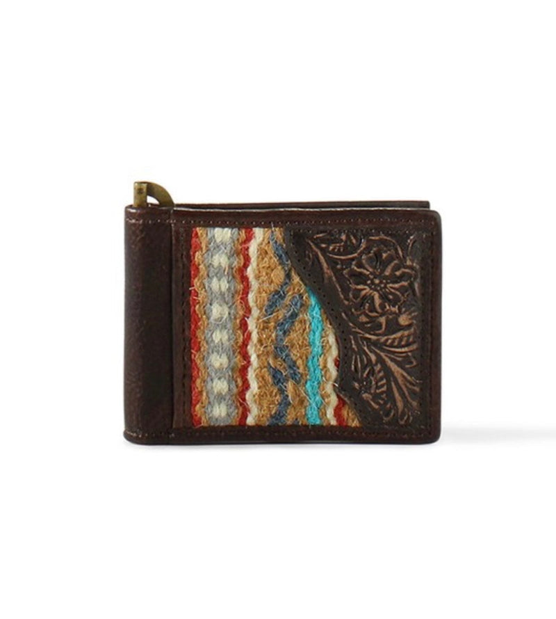 Twisted T Western & More Card Case Ariat Tooled Aztec Tri-Fold Wallet