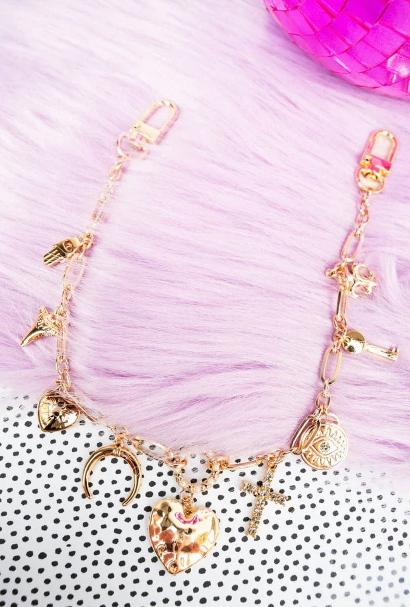 Twisted T Western & More At the Heart of it All Gold Handbag Chain