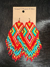 Twisted T Western & More Big River Canyon Red Seed Bead Earrings