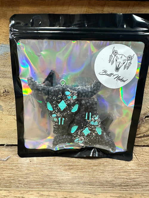 Twisted T Western & More Black & Teal Stone Vent Clips (Butt Naked Scent)