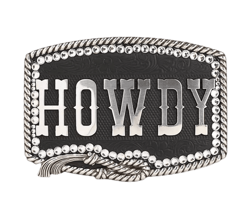 Twisted T Western & More Blazin Roxx Howdy Rhinestone Buckle
