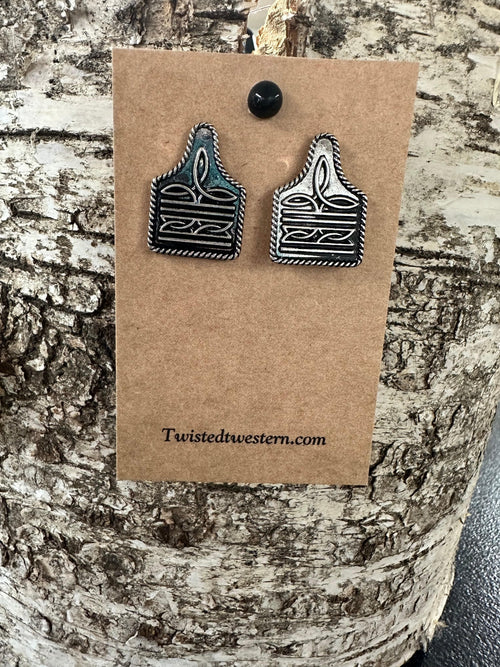 Twisted T Western & More Boot Stitch Cow Tag